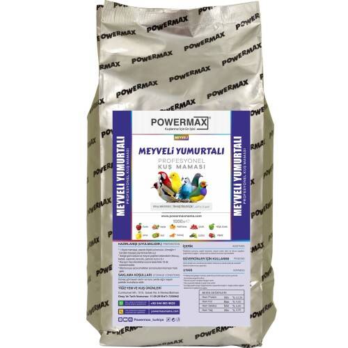 Powermax MEYVELİ YUMURTALI mama 10 kg ( mükemmel içerik ) - 1