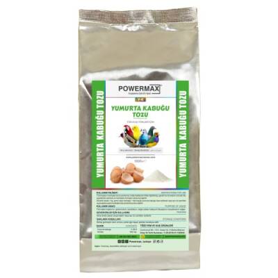Powermax Yumurta kabuğu tozu (1 KG) doğal kalsiyum kaynağı